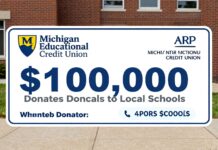 Michigan Educational Credit Union Donates $100,000 to Local Schools