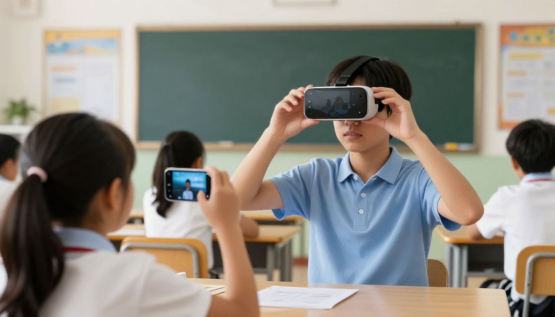 Schools implement AR with simple devices