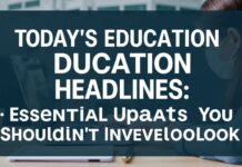 Today's Education Headlines: Essential Updates You Shouldn't Overlook